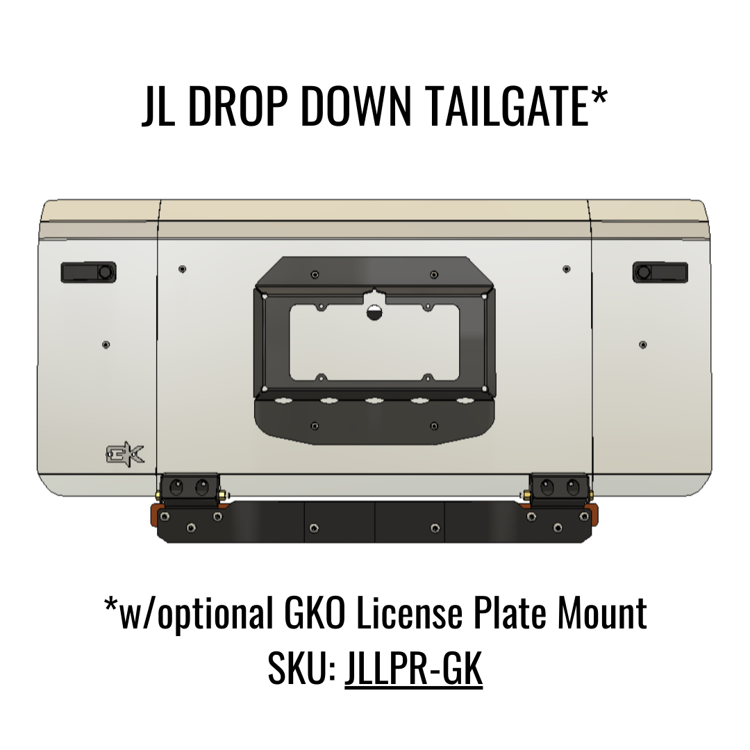 Drop Down Tailgate For Jeep JL/JLU 2018+