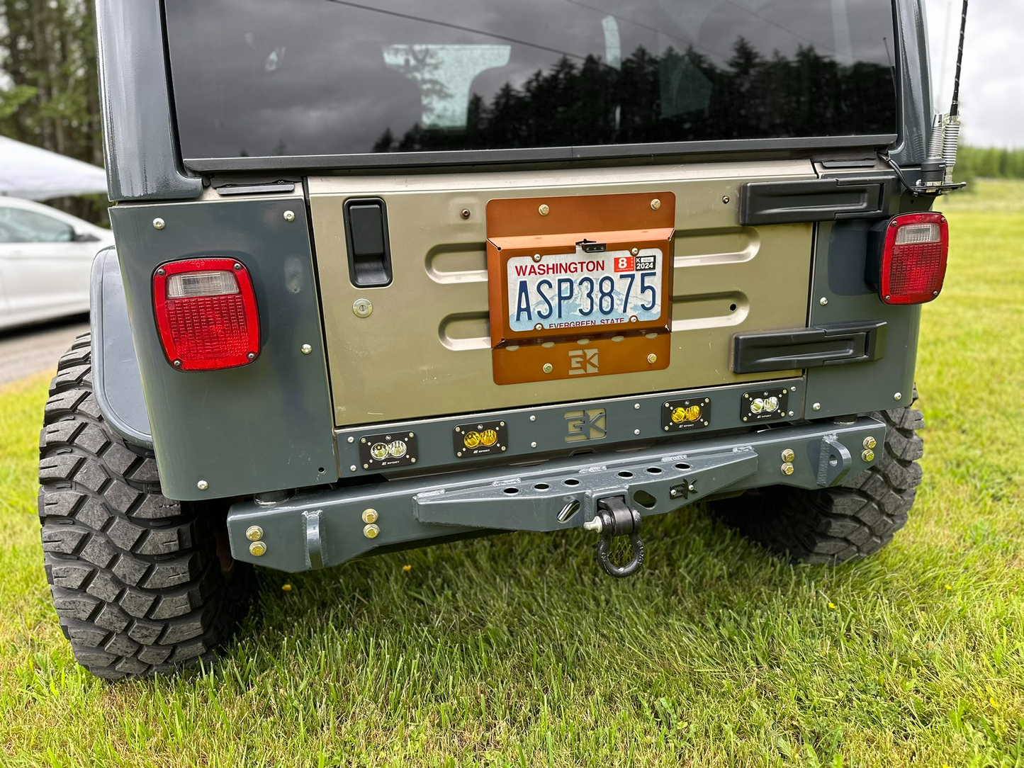 License Plate Relocation Kit for Jeep Wrangler TJ / YJ / LJ (1986-2006)