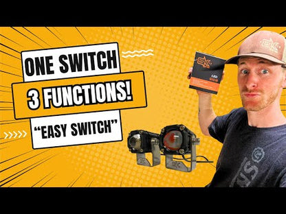 GK "Easy Switch" 3 Function LED Amber/White Pod Lights