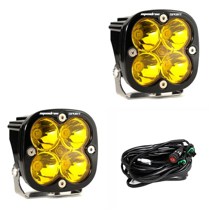 Baja Designs Squadron 2.0 Sport Black LED Auxiliary Light Pod Pair - Universal