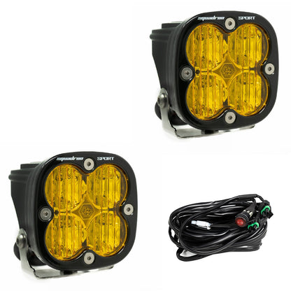Baja Designs Squadron 2.0 Sport Black LED Auxiliary Light Pod Pair - Universal