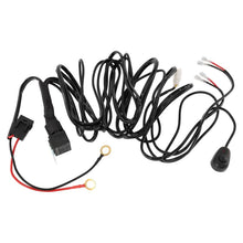 Load image into Gallery viewer, LED LIGHT BAR WIRING HARNESS KIT (2 LEADS 16AWG) WITH FUSE 12V 40A RELAY ON/OFF SWITCH