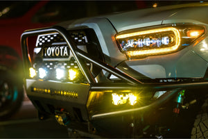 Morimoto 4Banger NCS LED Pod Lights (Spot / Yellow) (Set)