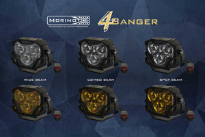 Morimoto 4Banger NCS LED Pod Lights (SAE Wide / White) (Set)