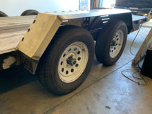 Load image into Gallery viewer, Heavy Duty Weld on DIY Drive Over Trailer Fender Kit Bare Steel
