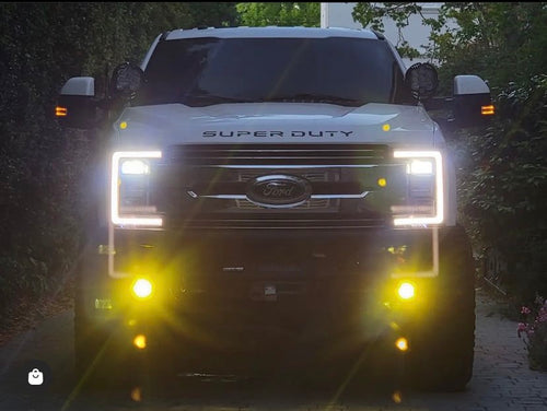 2017-2023 Ford Super Duty Steerable Knuckle Pod Light Mounts F250 F350 Trucks