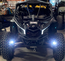 Load image into Gallery viewer, 2017-2022 Can Am Maverick X3 Steerable Knuckle Pod Light Mounts Fits 5+2 and Up Wheel Offset