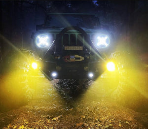 2018-2023 Jeep JL JT Gladiator Wrangler Steerable Knuckle Pod Light Mounts for Dana 30/44 Axles