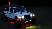 Load image into Gallery viewer, POWERSPORTS IP65 RGB LED 4-WAY APP CONTROLLED UNDERBODY/WHEEL WELL ROCK LIGHT KIT